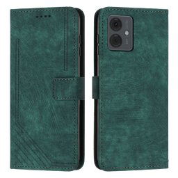 STRIPE Pénztárca tok szíjjal Motorola Moto G14 zöld