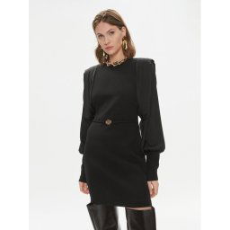 Just Cavalli Koktélruha 75PAO923 Fekete Slim Fit