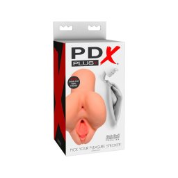 PDX Pick Your Pleasure - 2in1 élethű maszturbátor (testszínű)