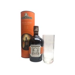 Diplomatico Mantuano rum 0,7L 40% + 1 db HighBall pohár dd.