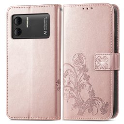 ART FLOWER S Pénztárcahuzat Doogee X98 / X98 Pro világos rózsaszín