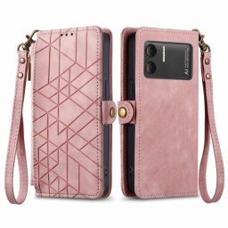 GEOM Wallet tok Doogee X98 / X98 Pro rózsaszín