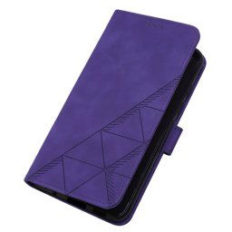 TRIANGLE pénztárca tok szíjjal Oppo Reno10 5G / Reno10 Pro 5G lila