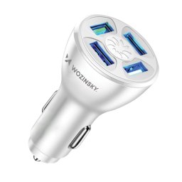 WOZINSKY WCCAW 50W Autós töltő 4x USB fehér