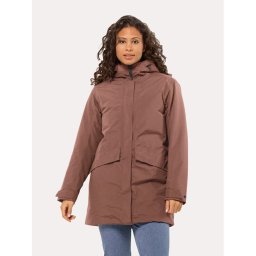 Jack Wolfskin Télikabát Tempelhof Coat 1116151 Bordó Regular Fit