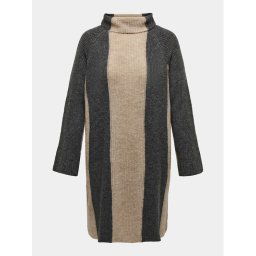 ONLY Carmakoma Kötött ruha Jane 15313339 Szürke Regular Fit
