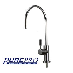 PurePro Csaptelep víztisztítóhoz, 1-utas, Modern dizájn Luxury - króm