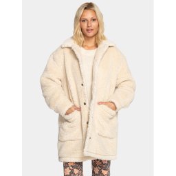 Billabong Báránybőr kabát Night Ride Jckt EBJJK00133 Fehér Regular Fit