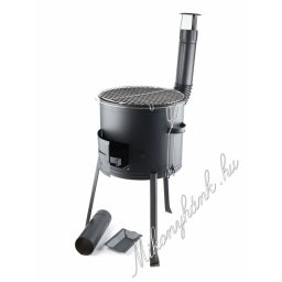 45cm Hosszú lábú bográcsház + Grillrács 50 cm (8részes)