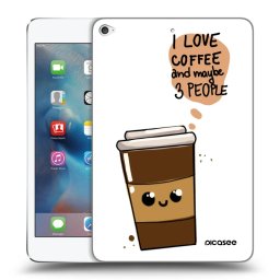 Átlátszó szilikon tok az alábbi táblagépre Apple iPad mini 4 - Cute coffee