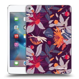 Átlátszó szilikon tok az alábbi táblagépre Apple iPad mini 4 - Purple Leaf