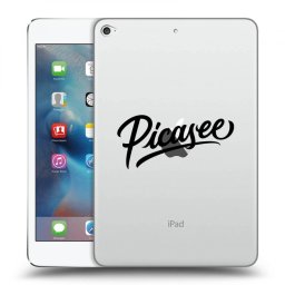 Átlátszó szilikon tok az alábbi táblagépre Apple iPad mini 4 - Picasee - old logo - black