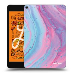 Átlátszó szilikon tok az alábbi táblagépre Apple iPad mini 2019 (5. gen) - Pink liquid
