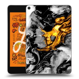Átlátszó szilikon tok az alábbi táblagépre Apple iPad mini 2019 (5. gen) - Black Gold 2