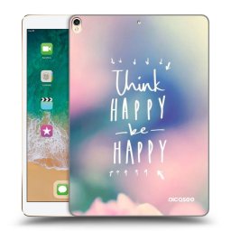 Átlátszó szilikon tok az alábbi táblagépre Apple iPad Pro 10.5" 2017 (2. gen) - Think happy be happy