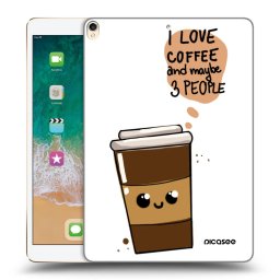 Átlátszó szilikon tok az alábbi táblagépre Apple iPad Pro 10.5" 2017 (2. gen) - Cute coffee