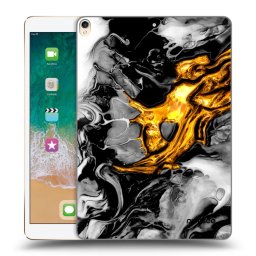 Átlátszó szilikon tok az alábbi táblagépre Apple iPad Pro 10.5" 2017 (2. gen) - Black Gold 2
