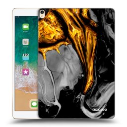 Átlátszó szilikon tok az alábbi táblagépre Apple iPad Pro 10.5" 2017 (2. gen) - Black Gold