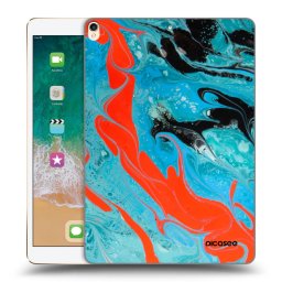 Átlátszó szilikon tok az alábbi táblagépre Apple iPad Pro 10.5" 2017 (2. gen) - Blue Magma