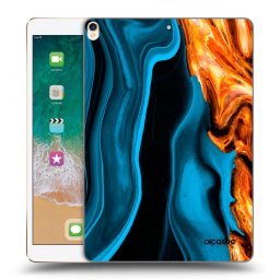 Átlátszó szilikon tok az alábbi táblagépre Apple iPad Pro 10.5" 2017 (2. gen) - Gold blue