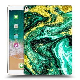Átlátszó szilikon tok az alábbi táblagépre Apple iPad Pro 10.5" 2017 (2. gen) - Green Gold