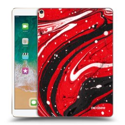 Átlátszó szilikon tok az alábbi táblagépre Apple iPad Pro 10.5" 2017 (2. gen) - Red black