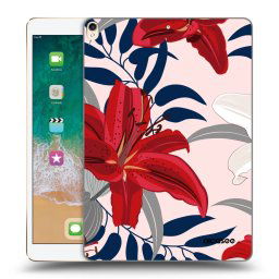 Átlátszó szilikon tok az alábbi táblagépre Apple iPad Pro 10.5" 2017 (2. gen) - Red Lily