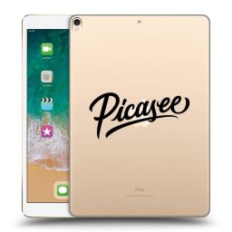 Átlátszó szilikon tok az alábbi táblagépre Apple iPad Pro 10.5" 2017 (2. gen) - Picasee - old logo - black