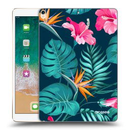Fekete szilikon tok az alábbi táblagépre Apple iPad Pro 10.5" 2017 (2. gen) - Pink Monstera