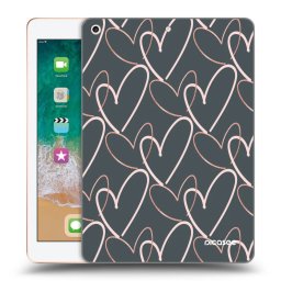Átlátszó szilikon tok az alábbi táblagépre Apple iPad 9.7" 2018 (6. gen) - Lots of love