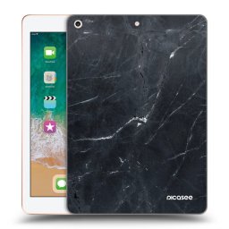 Átlátszó szilikon tok az alábbi táblagépre Apple iPad 9.7" 2018 (6. gen) - Black marble