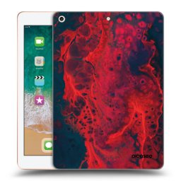Átlátszó szilikon tok az alábbi táblagépre Apple iPad 9.7" 2018 (6. gen) - Organic red