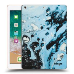 Átlátszó szilikon tok az alábbi táblagépre Apple iPad 9.7" 2018 (6. gen) - Organic blue