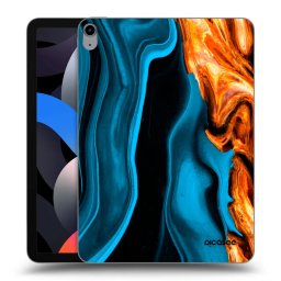 Átlátszó szilikon tok az alábbi táblagépre Apple iPad Air 4 10.9" 2020 - Gold blue