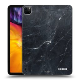 Fekete szilikon tok az alábbi táblagépre Apple iPad Pro 11" 2020 (2.gen) - Black marble