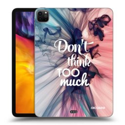 Fekete szilikon tok az alábbi táblagépre Apple iPad Pro 11" 2020 (2.gen) - Don't think TOO much