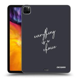 Fekete szilikon tok az alábbi táblagépre Apple iPad Pro 11" 2020 (2.gen) - Everything is a choice