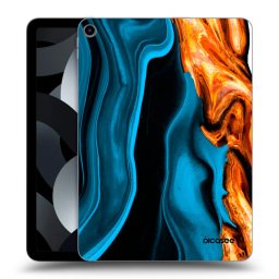 Átlátszó szilikon tok az alábbi táblagépre Apple iPad Air 5 10.9" 2022 - Gold blue