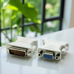 DVI-I to VGA/D-Sub PC Átalakító adapter Fehér