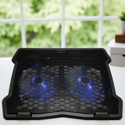 Conceptronic Notebook Hűtőpad 15,6"-ig - THANA05B (USB, 1x12,5cm, állítható magasság, csúszásmentes, fekete)