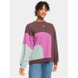 Roxy Pulóver Happy Daize Otlr ERJFT04752 Barna Regular Fit