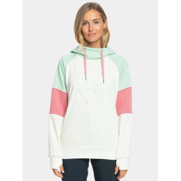 Roxy Pulóver Liberty Hoodie Otlr ERJFT04711 Ekru Regular Fit