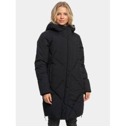Roxy Pehelykabát Abbie Jk Otlr ERJJK03550 Fekete Regular Fit