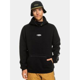 Quiksilver Pulóver Big Logo Tech Otlr EQYFT04786 Fekete Regular Fit