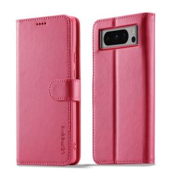IMEEKE Wallet tok Google Pixel 8 Pro telefonhoz, rózsaszín