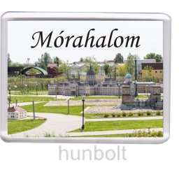 Mórahalom- Ezer Év Parkja hűtőmágnes (műanyag keretes)