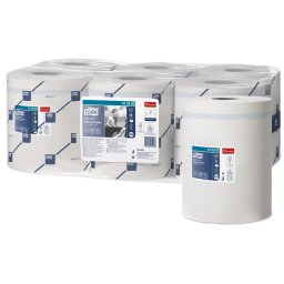 TORK Törlőpapír, tekercses, 19, 5 cm átmérő, M4 rendszer, 1 rétegű, Advanced, TORK "Reflex", fehér
