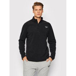 Reebok Polár kabát GR8959 Fekete Slim Fit