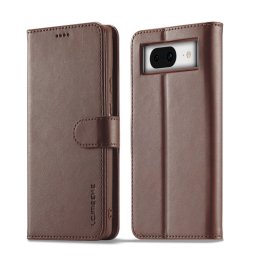 IMEEKE Wallet tok Google Pixel 8 telefonhoz, sötétbarna