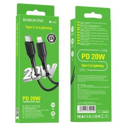 Borofone BX49 Type-C to Lightning kábel fekete